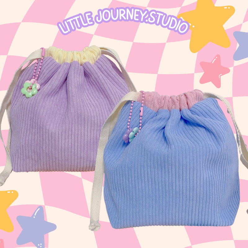 (พร้อมส่ง)กระเป๋าหูรูดทูโทน🌷🎀สดใสมากกน่ารักสุดๆ🎉🎉ใบใหญ่จุใจใส่ของได้เยอะ