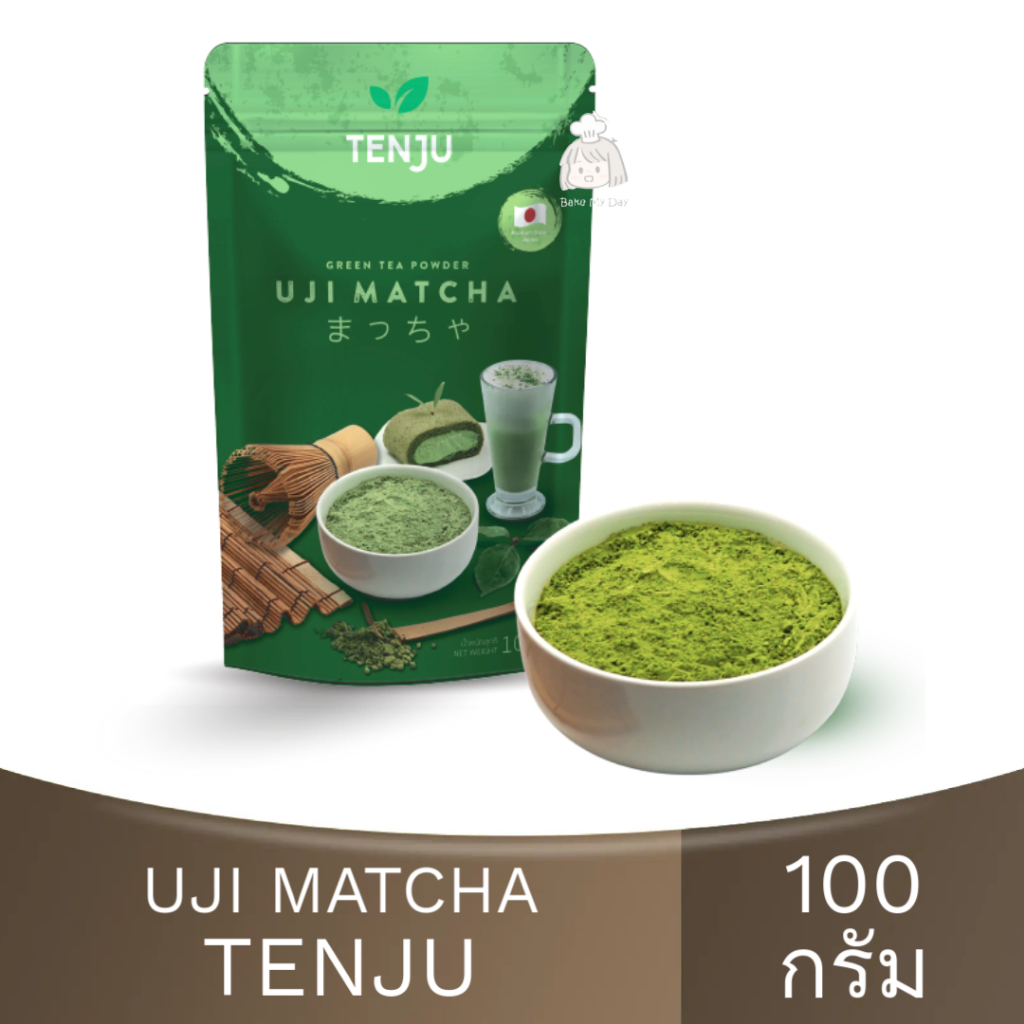 เทนจู อูจิมัทฉะ ชนิดผง 100ก. Tenju UJI Matcha Green Tea Power 100g. / ผงชาเขียว / ชาเขียวอูจิมัทฉะ