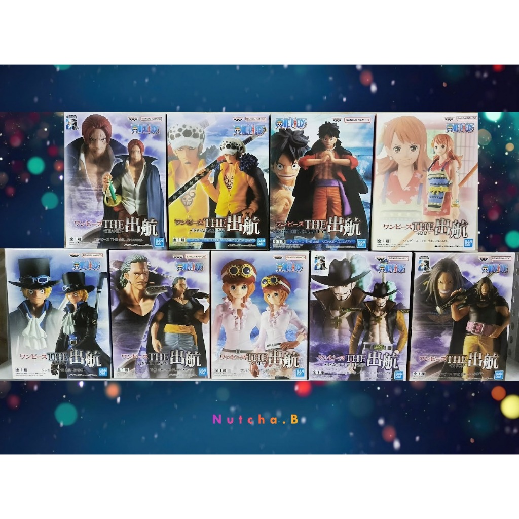 (ของแท้ 18แบบ) รวม วันพีช One Piece The Shukko Banpresto Figure Luffy Nami Zoro Shanks Law Mihawks