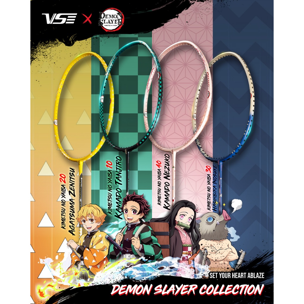 ไม้แบดมินตัน VS รุ่น VS X DEMON SLAYER สินค้าลิขสิทธิ์แท้