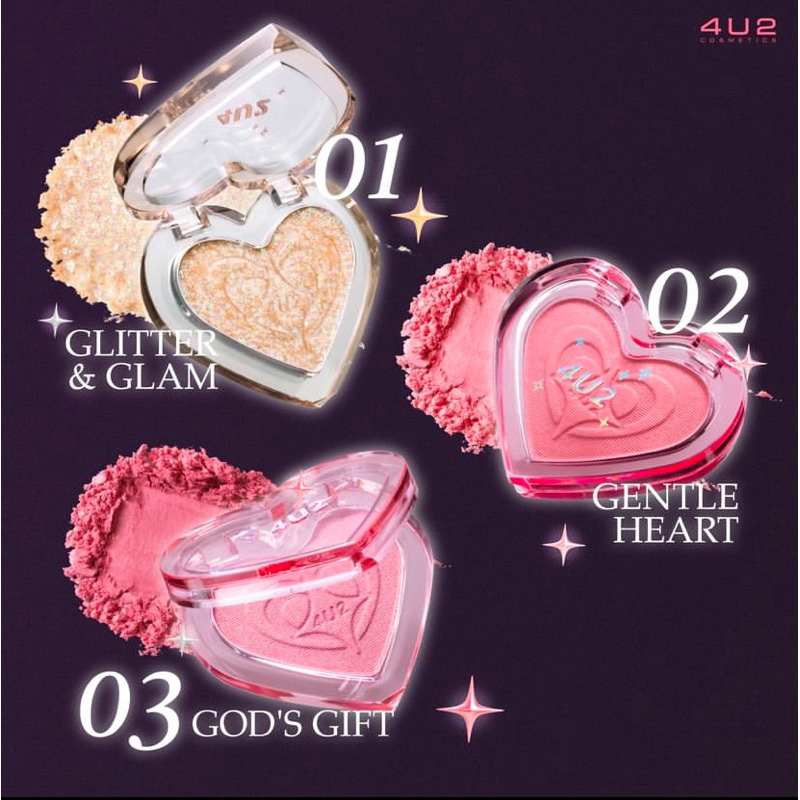 4U2 HEART BLUSH 9เฉดสี