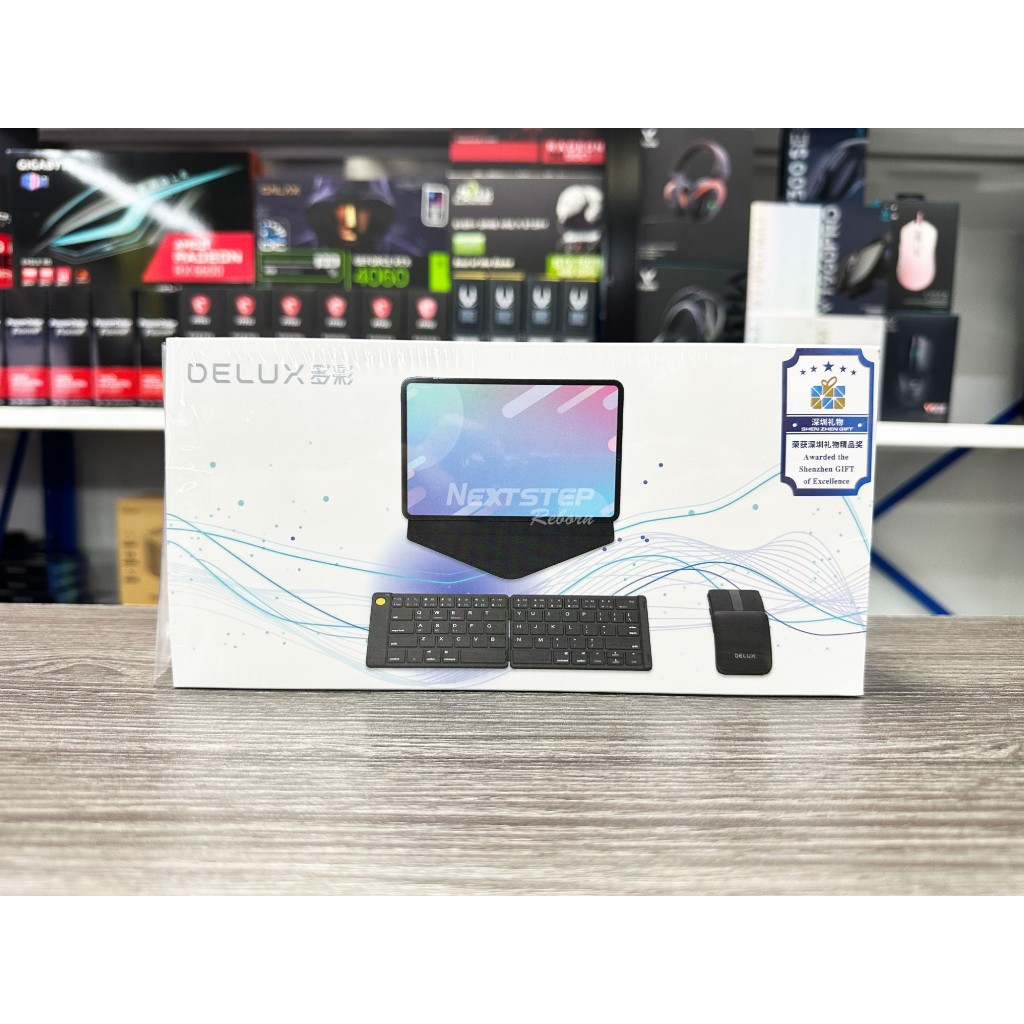 Delux PockCombo MF10Pro Keyboards+Mouse Bluetooth แบบพกพา