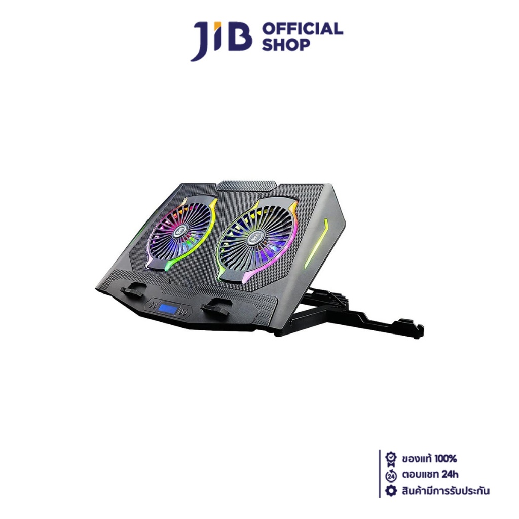 COOLING PAD (อุปกรณ์ระบายความร้อนโน้ตบุ๊ค) NUBWO NX-F2 SINDEL (BLACK)