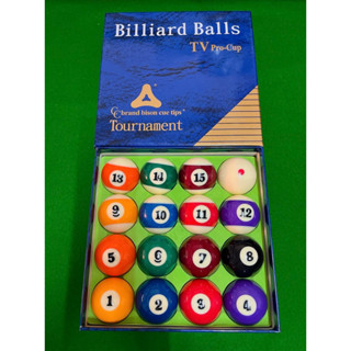 ลูกพูลขนาด 57 mสีสวยเงางามใช้สำหรับโต๊ะพูล