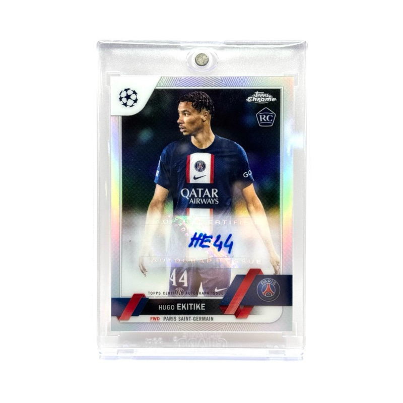Topps Chrome UCC 22/23 Hugo Ekitike Paris Saint-Germain RC Chrome Autograph