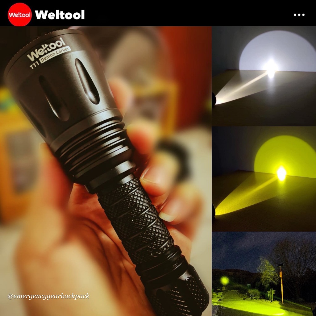 Weltool T11 Focused Long Throw Searchlight 743 Lumens 680M