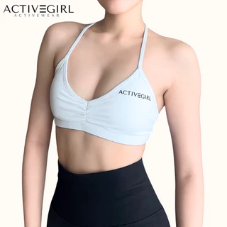 ActiveGirl - รุ่น Jennie Bra สปอร์ตบราเนื้อผ้าหนานุ่ม Light Support สายปรับได้ 3 สไตล์ มีฟองน้ำ