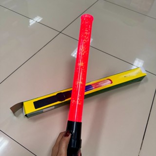 กระบอกไฟ กระบองไฟโบกฉุกเฉิน กระบองไฟจราจร ไฟ 3 จังหวะ  มี2แบ…