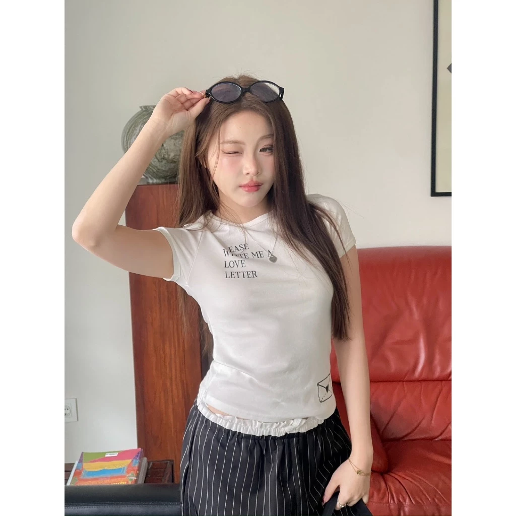 Choosedress A1994 Love Literally Tee เสื้อยืดคอกลมแขนสั้น วาเลนไทน์ thumbnail 4