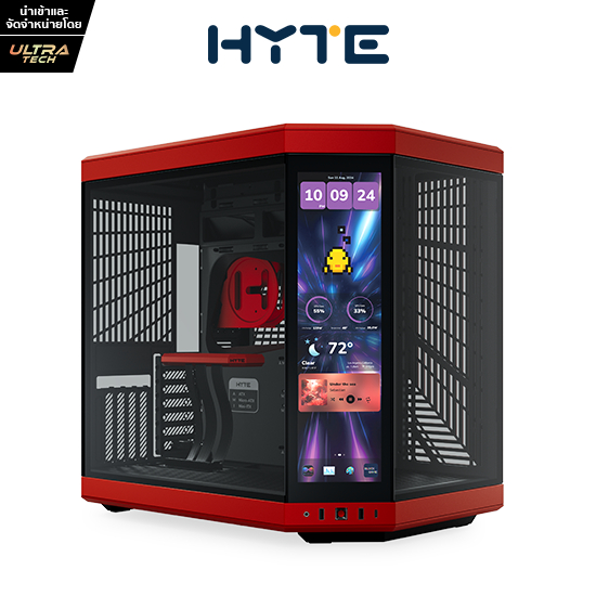 HYTE Y70 14.9 TOUCH INFINITE BLACK/RED (Computer case / เคสคอมพิวเตอร์)