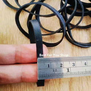 หนังยาง สีดำ เส้นใหญ่ SP ความหนา 0.5 cm (แพ็ค 20 เส้น) สำหรับรัดของ แข็งแรงมาก ทนทาน ยืดหยุ่นดี Black rubber band