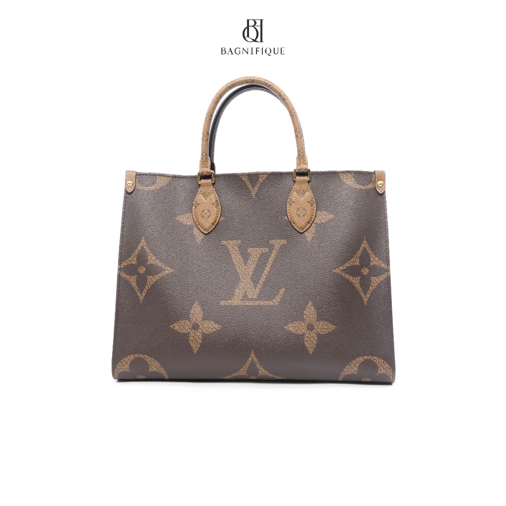 L V ON THE GO MM REVERSE MONOGRAM GHW MICROCHIP