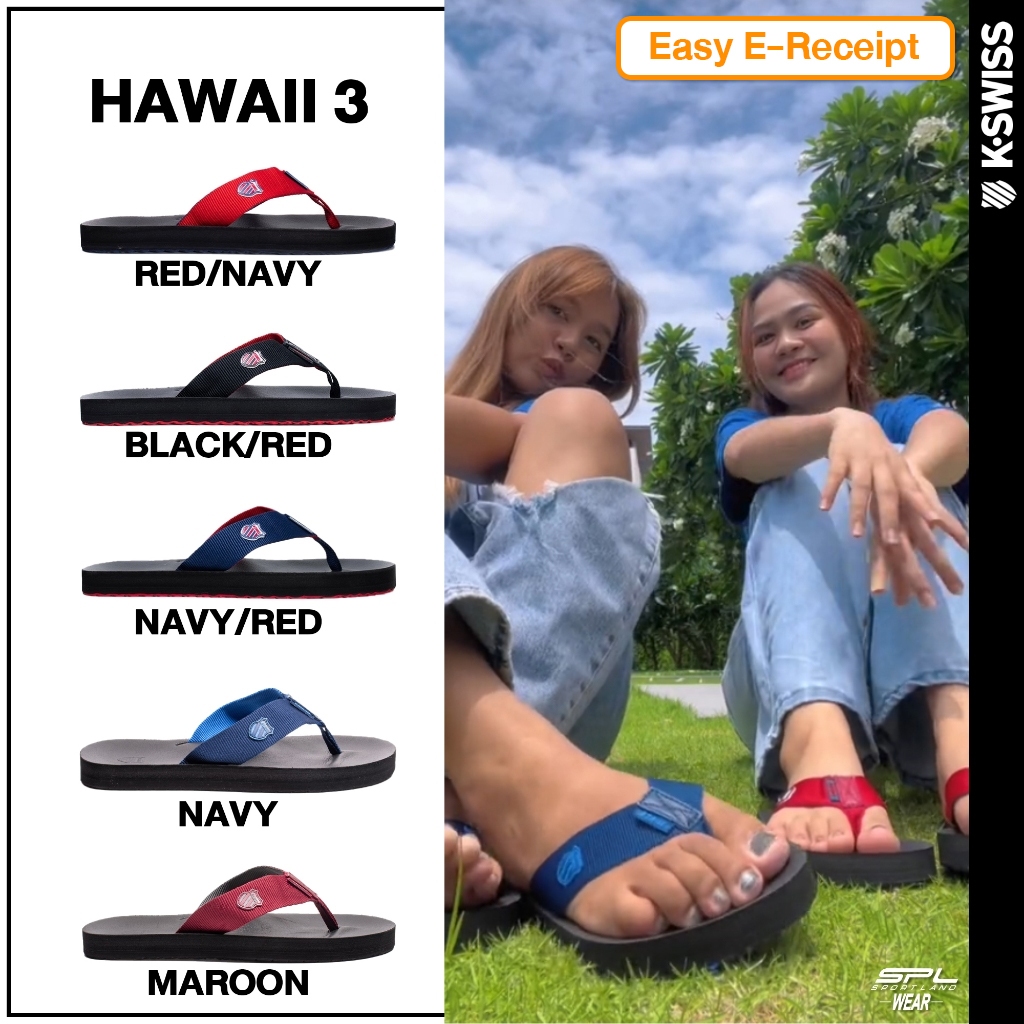 K-Swiss Collection รองเท้าแตะ รองเท้าหูหนีบ สำหรับผู้ชาย Men Hawaii3 (295)
