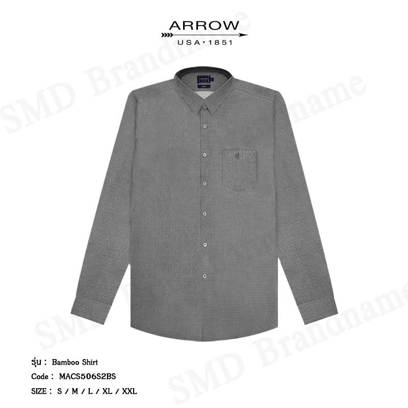 Arrow เสื้อเชิ้ตแขนยาว รุ่น Bamboo Shirt Code: MACS506S2BSBL