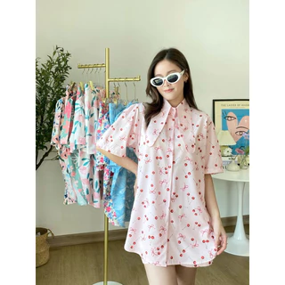 PYCK CLOTHING 🐰 BUNNY SET ชุดเซ็ทเสื้อคอปกหูกระต่าย ลายน่ารัก ทรงสวย