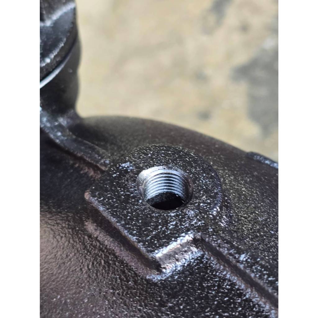 คอปั้มทด มีรูเกจวัดแรงดัน ใช้สำหรับขยายทางส่งน้ำของปั้มน้ำหอยโข่ง ขนาด เข้า 2นิ้ว ออก 3นิ้ว และ เข้า 3นิ้ว ออก 4นิ้ว VEL - รูปที่ 3