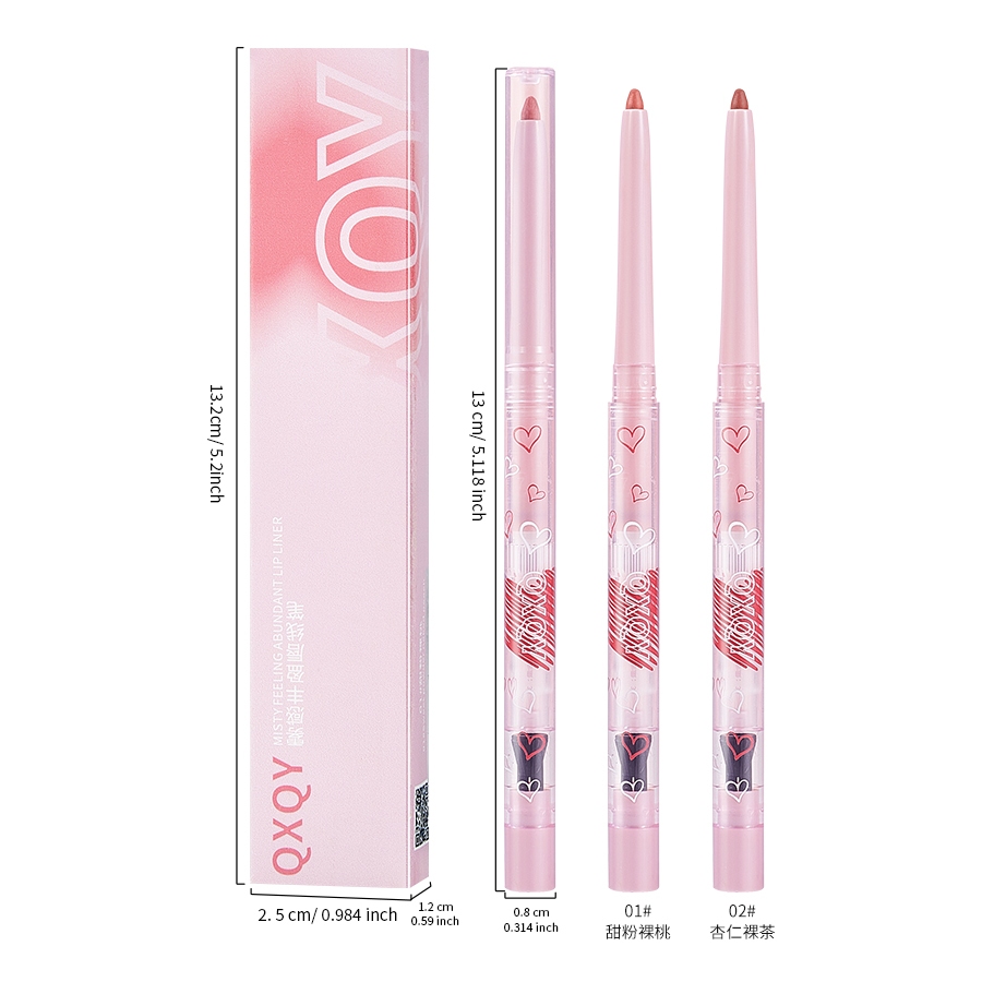 QXQY Misty Feeling Abundant Lip Liner [No.8842] ลิปไลเนอร์ ดินสอเขียนขอบปาก สีสวย เนื้อเนียน เกลี่ยง่าย กันน้ำ ติดทน - รูปที่ 3