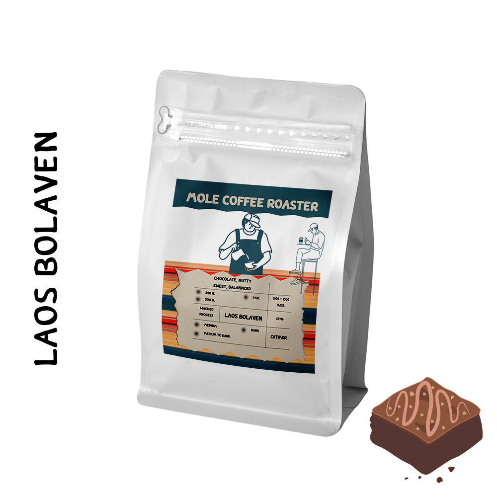เมล็ดกาแฟคั่ว​ ​ลาว​โบลาเวน​ Laos Bolaven​ (Espresso with milk base) ส่งไว คั่วใหม่