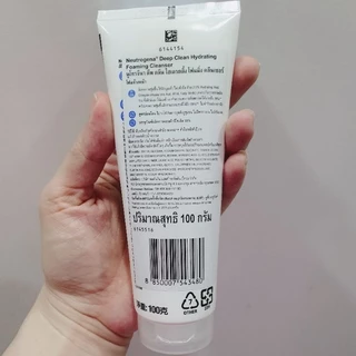 นูโทรจีนา โฟมคลีนเซอร์ 100/150กรัม Neutrogena Deep Clean Foaming Cleanser 100g/150g