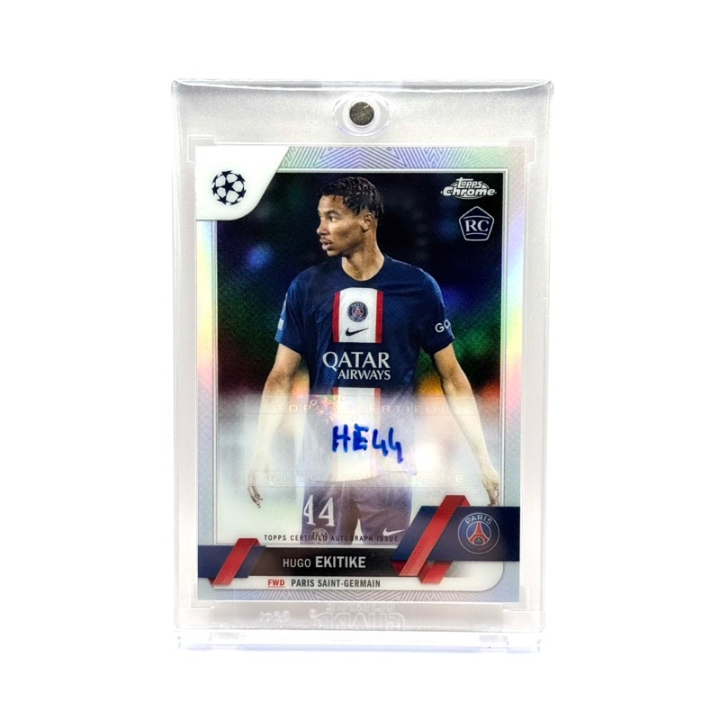 Topps Chrome UCC 22/23 Hugo Ekitike Paris Saint-Germain RC Chrome Autograph