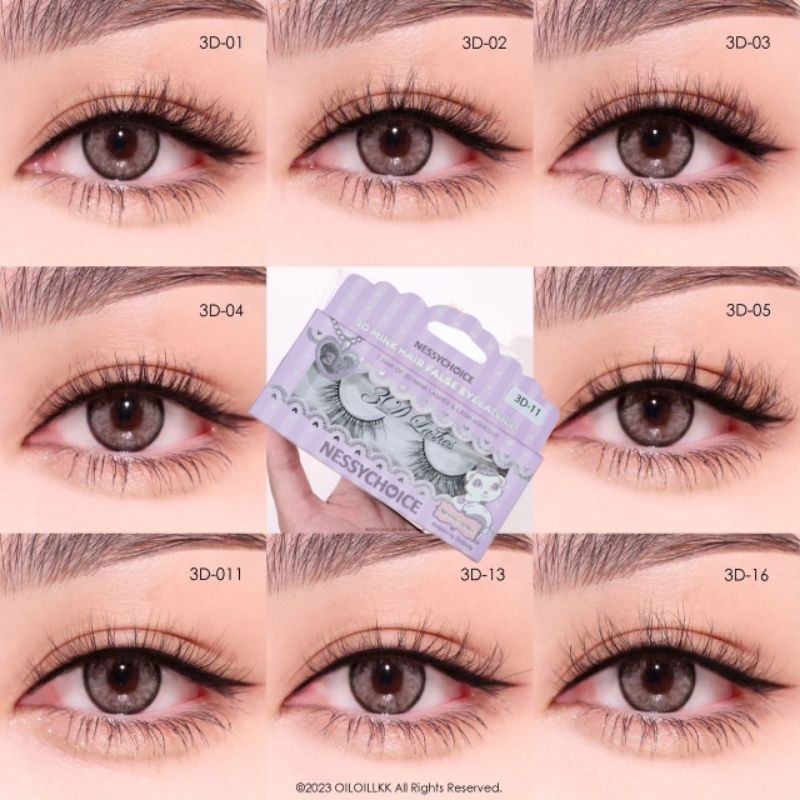 3D mink lashes (ขนตาปลอมขนมิ้งค์ทอแบบ3มิติ)