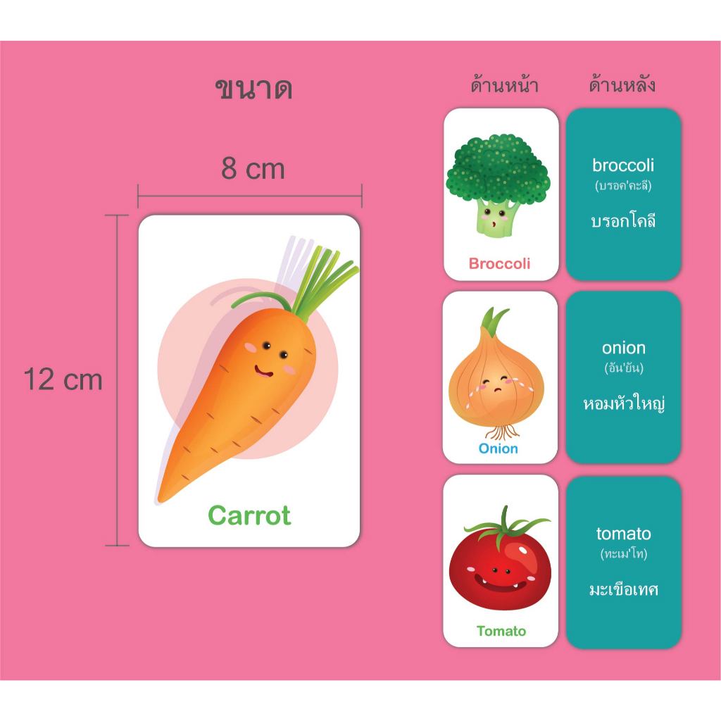 บัตรภาพคำศัพท์ #flashcard รวม7หมวดสุดคุ้ม เสริมทักษะทางภาษา - รูปที่ 4