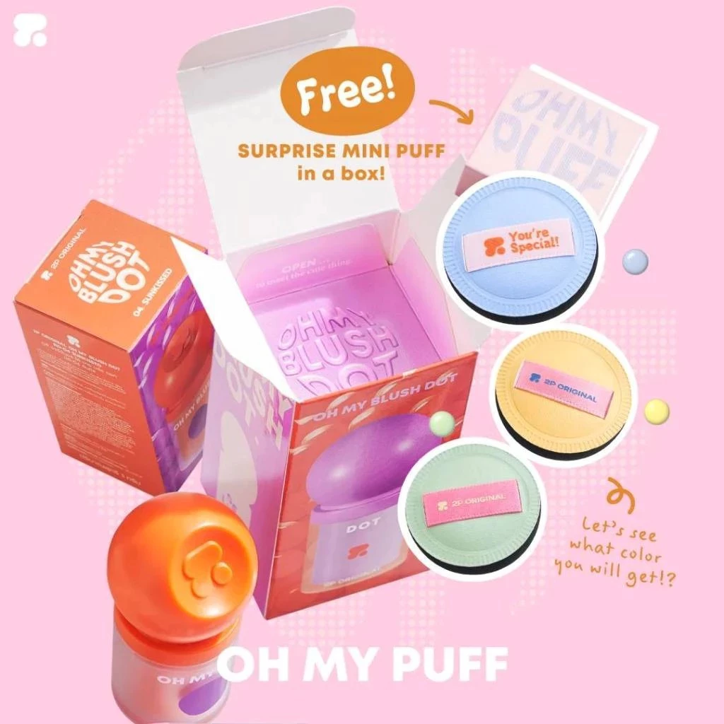 2P Oh My Blush Dot 3g บลัชหัวโต ติดทน 12ชม. กันน้ำ กันเหงื่อ thumbnail 5