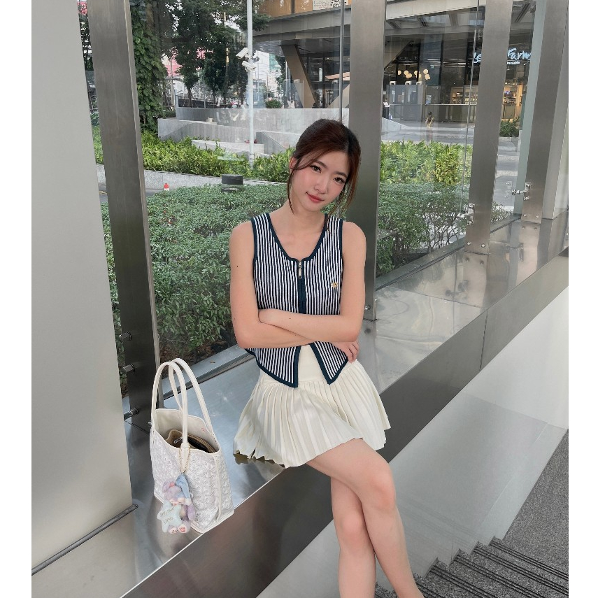 PlainandPlane Loro Knitted Vest เสื้อกั๊กไหมพรม - รูปที่ 3