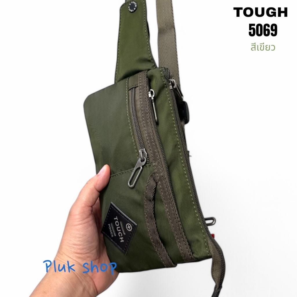 กระเป๋าคาดเอว กระเป๋าคาดอก TOUGH รหัส 5069# ผ้าไนลอน ผ้า2ชั้น ขนาด 12x22.5x1 cm สำหรับชายหญิง