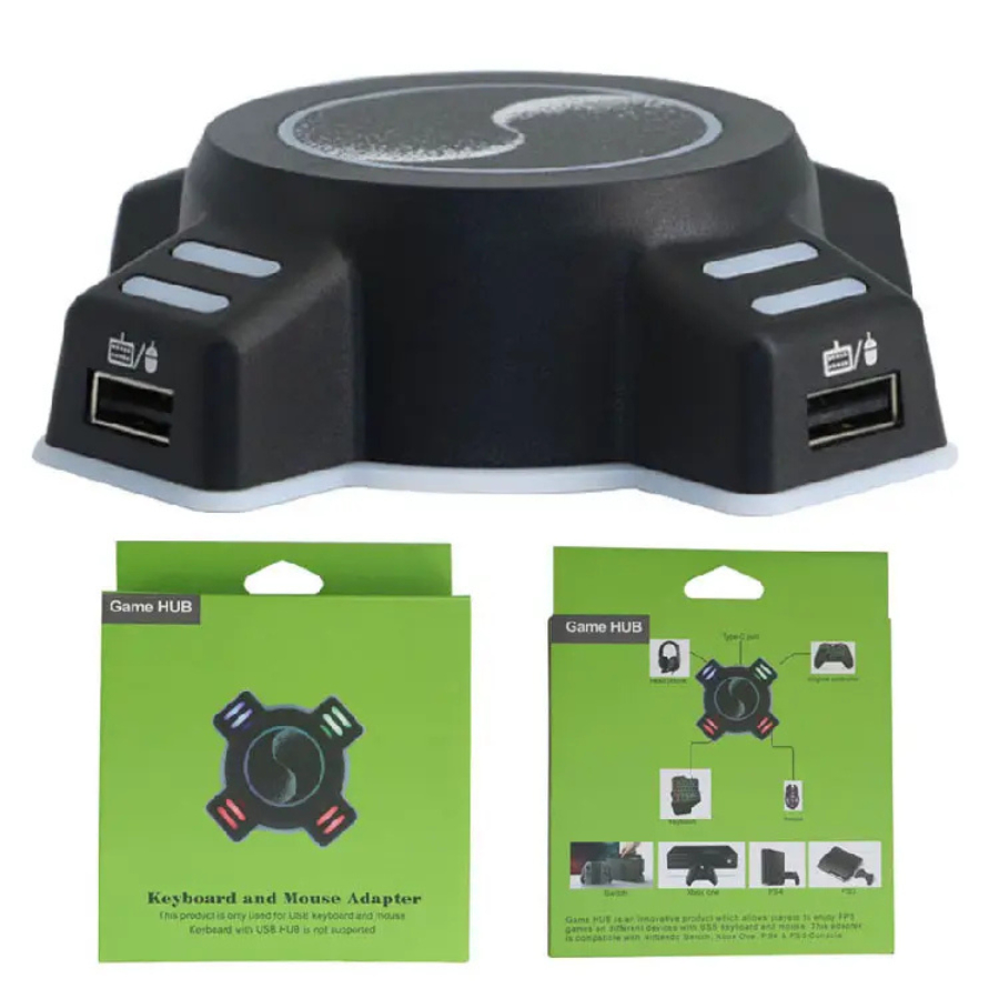 อะแดปเตอร์แปลงเมาส์ คีย์บอร์ด Game HUB Controller Converter ตัวแปลง สำหรับ Switch PS4 XBOX PS3 XSX