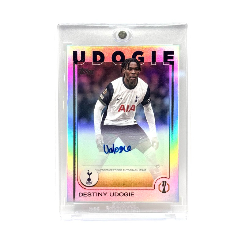 Topps UCC 24/25 Destiny Udogie Tottenham Hotspur Base Autograph