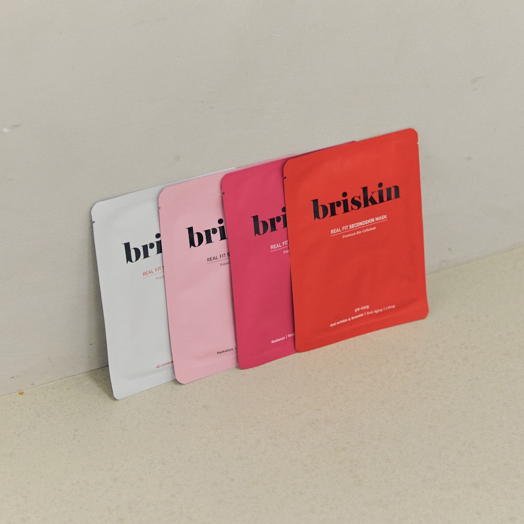 [1ชิ้น/คละสุตร] Briskin Mask มาส์กหน้าพรีเมี่ยม