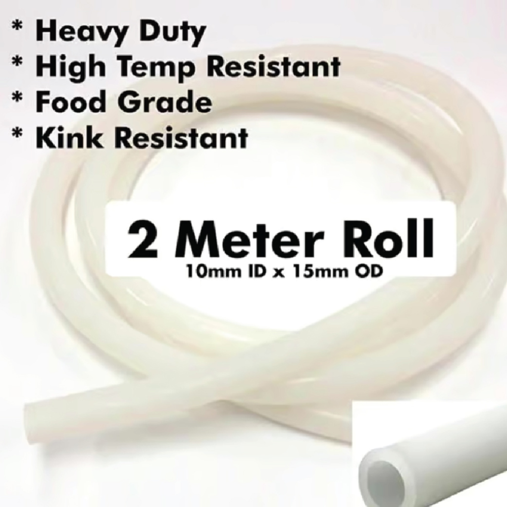 Heavy Duty Silicone Tube ID 3/8" – Food Grade (2m roll) – KL18142