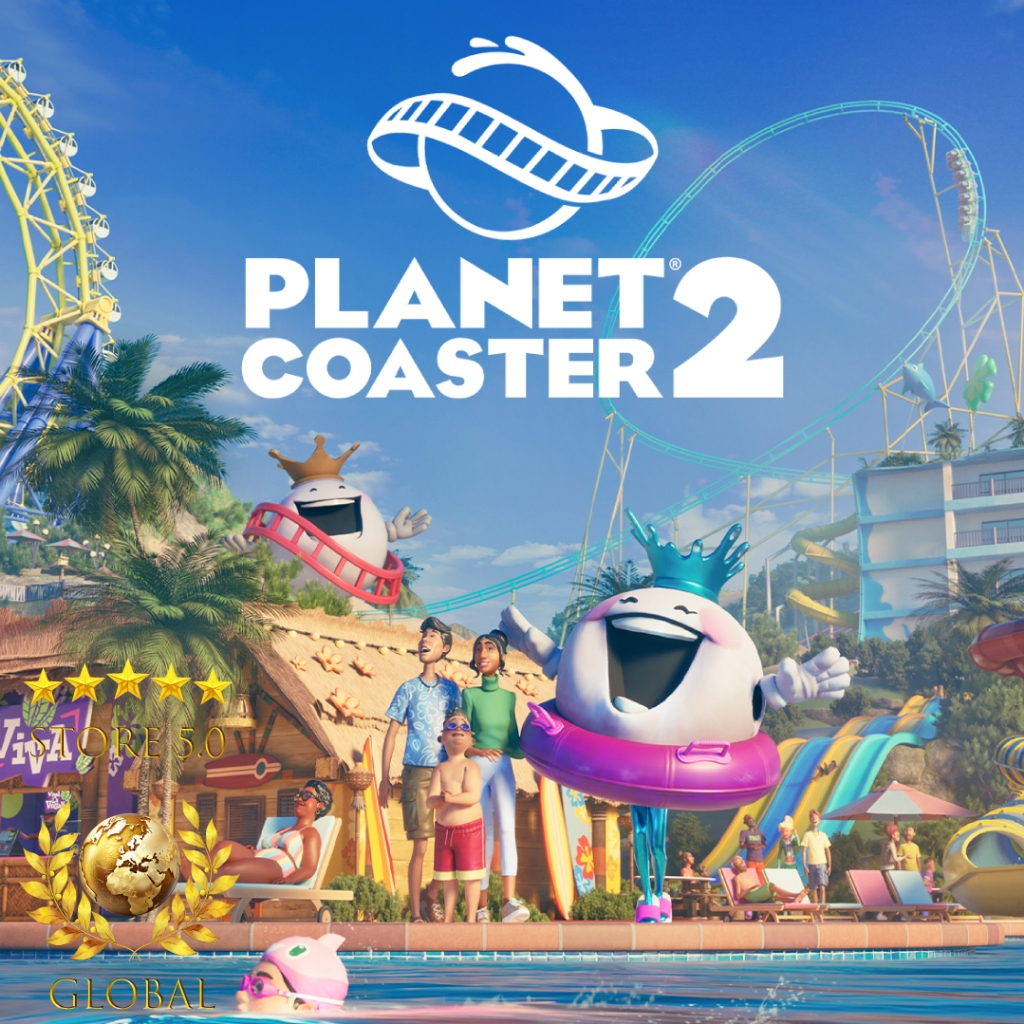 Planet Coaster 2 Premium Edition + ALL DLC Offline Key Card จัดส่งทันที