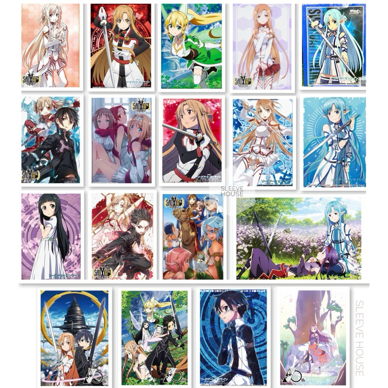 [Anime Bushiroad 0198] Sleeve Collection Sword Art Online Asuna , Kirito - SAO,สลีฟการ์ด,ซองการ์ด,ซองใส่การ์ด (JP)
