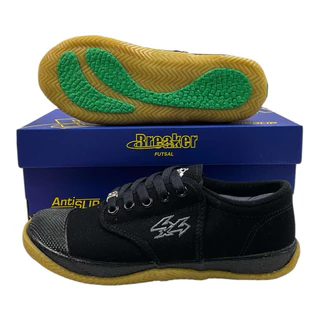 Breaker BK4 ฟุตซอล รองเท้าผ้าใบนักเรียน รองเท้าเบรคเกอร์ ฟุตซอล(พื้นเหลือง) Size 31-45