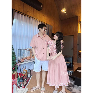 PEACH-รหัสPF4Couple Daisy ชุดงานคู่ลายดอกเดซี่ (กดแยกนะคะ)