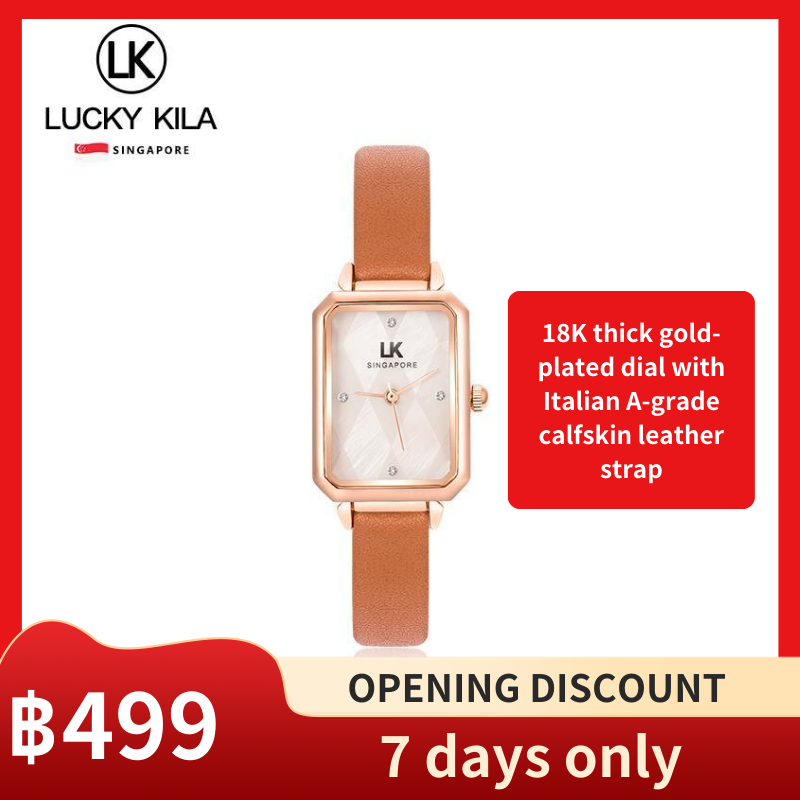LUCKY KILA watch for women brand watches นาฬิกาผู้หญิง นาฬิกาข้อมือ กันน้ำ สีโรสโกลด์