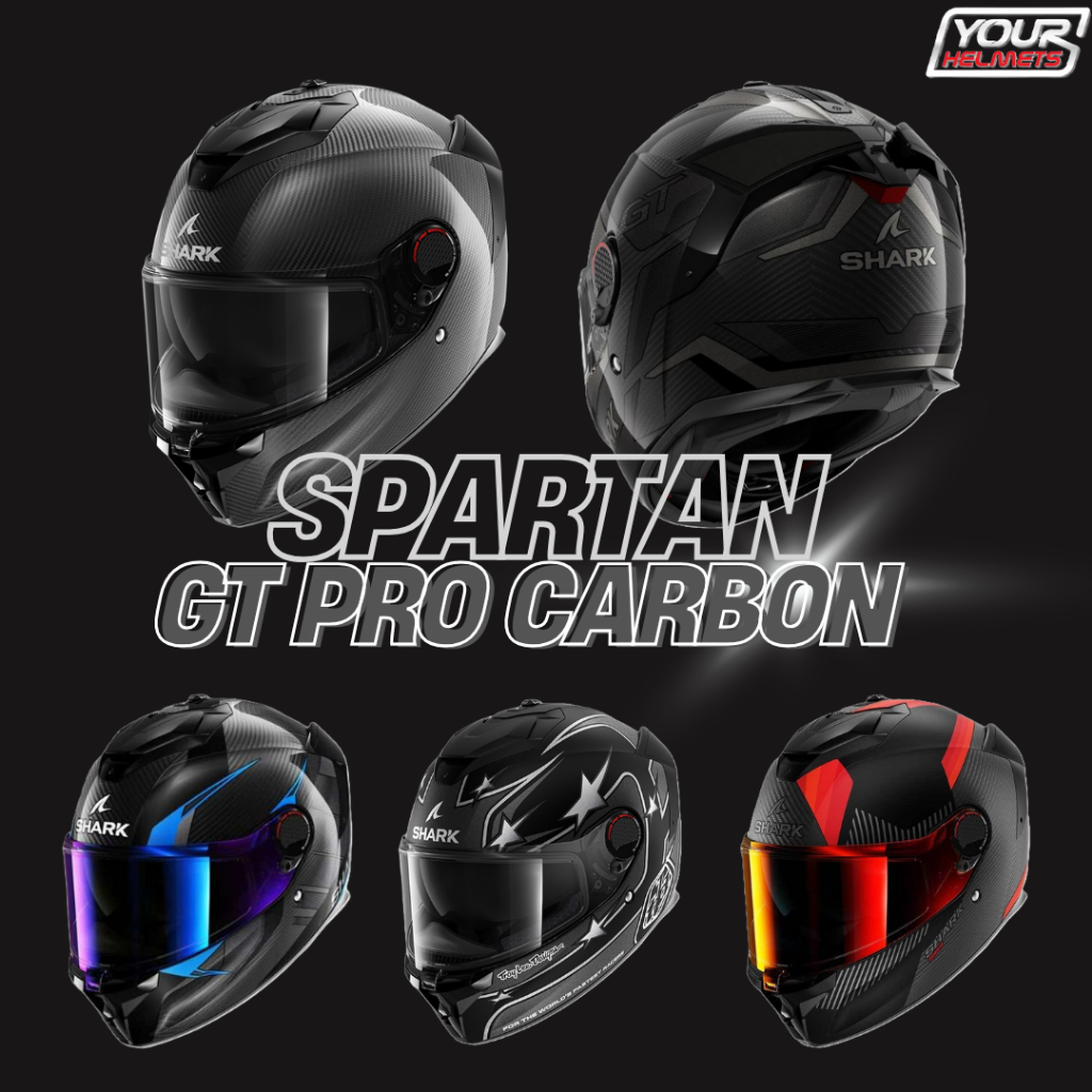 หมวกกันน็อคเต็มใบ  SHARK  รุ่น SPARTAN GT PRO CARBON ของแท้ ลายใหม่ล่าสุด