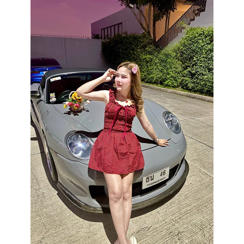 taira minidress. ยาว 30นิ้ว ไหล่ยืดได้