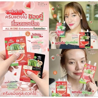💦 ซิสต้าร์ Sistar 2 step EE ครีม 5g. + รองพื้น 5g. ใน 1 ซอง Watermelon EE Cream & Watermelon Matte Foundation