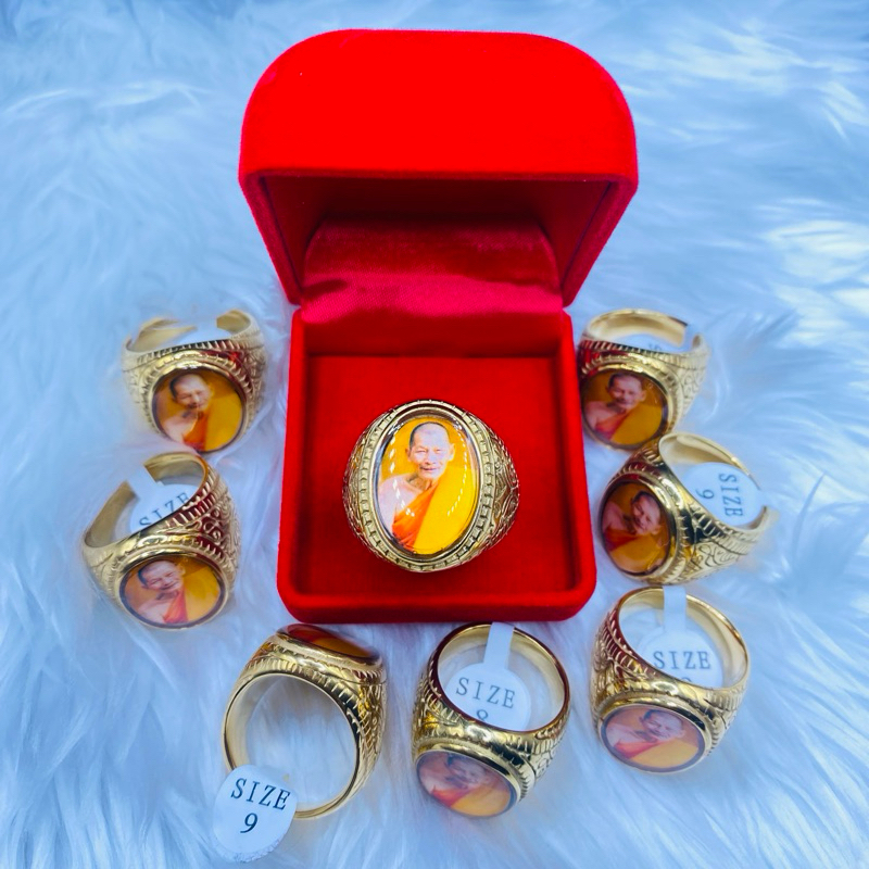 แหวนล็อกเก็ตหลวงปู่ศิลา สิริจันโท ตัวเรือนเป็นสแตนเลสแท้ งาน18k(ตี18kทุกวง) ไม่ลอกไม่ดำ ราคาถูก Shopee Lazada