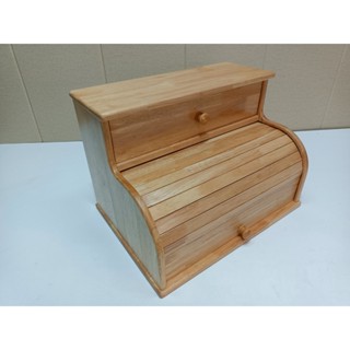 กล่องไม้ฝาเลื่อนมีลิ้นชัก tambour box