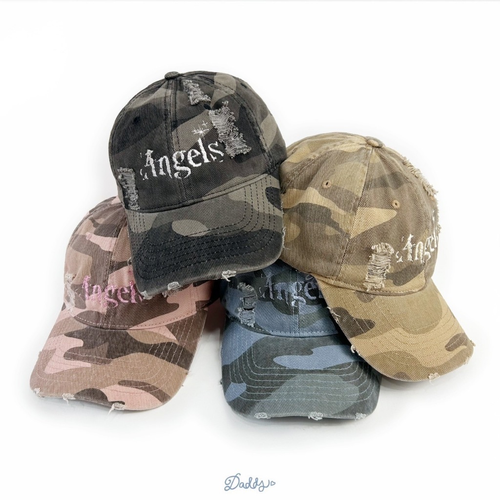 DADDY | Angel Forces Cap หมวกแก็ป ลายพราง 4 สี สุดน่ารัก