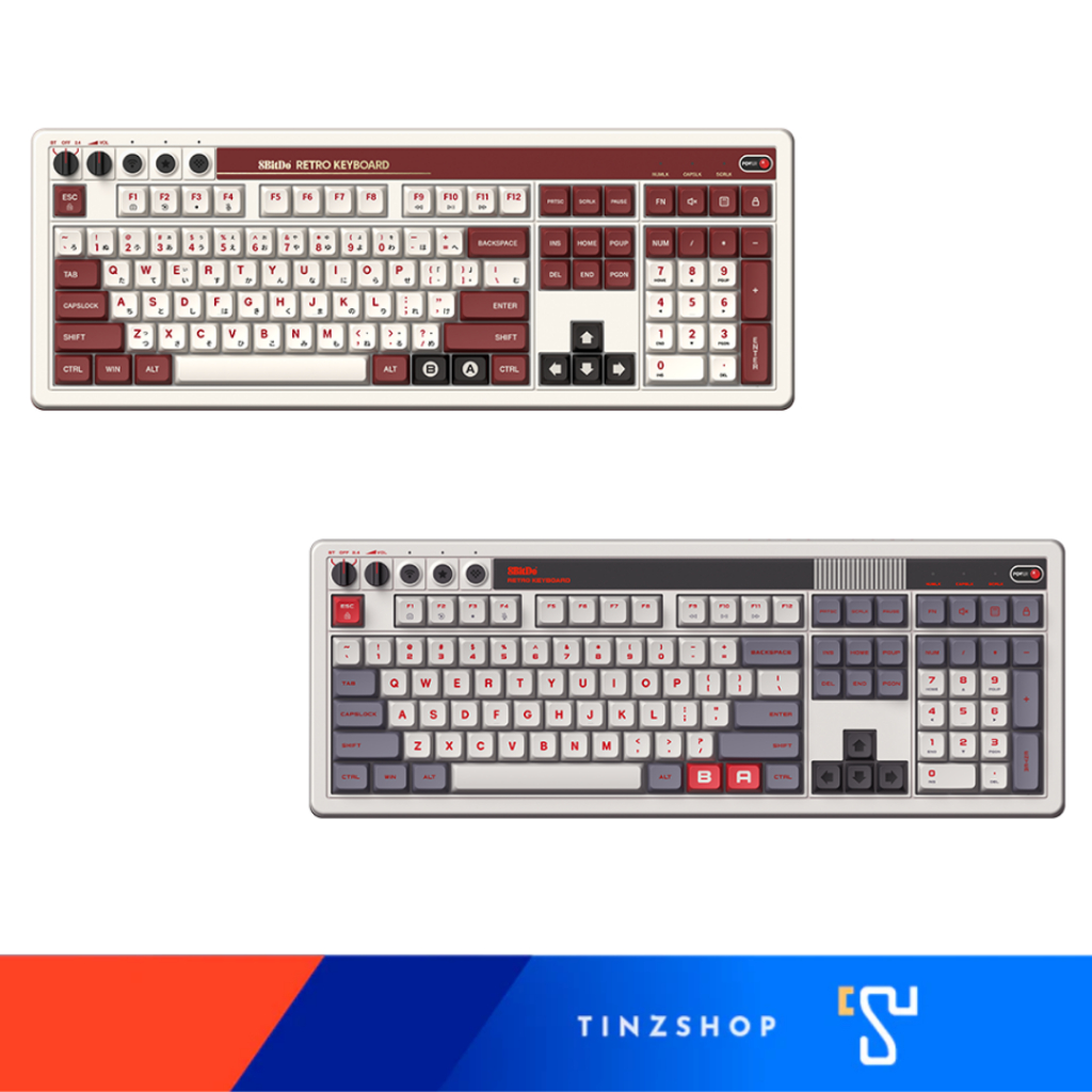 [New Arrival] 8BitDo Retro 108 Mechanical Keyboard 85HC คีย์บอร์ดเกมมิ่งแนวเรโทรสำหรับ Windows & Android 85HC01 , 85HC02<p>“><center><h4></h4><p><p><font color=