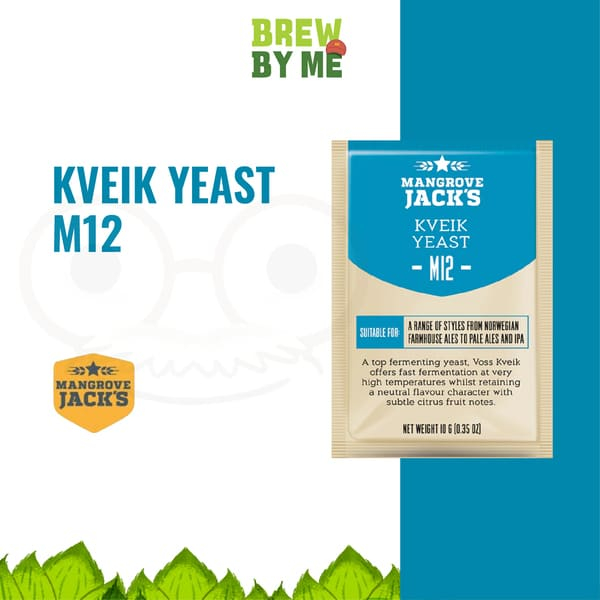 ยีสต์ทำเบียร์ M12 Kveik Yeast – Mangrove Jack’s