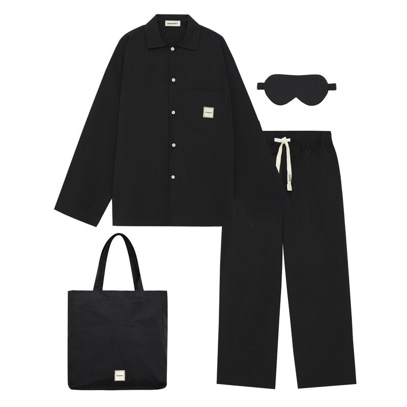 LS PAJAMAS (100% BCI cotton woven long pajama set.)