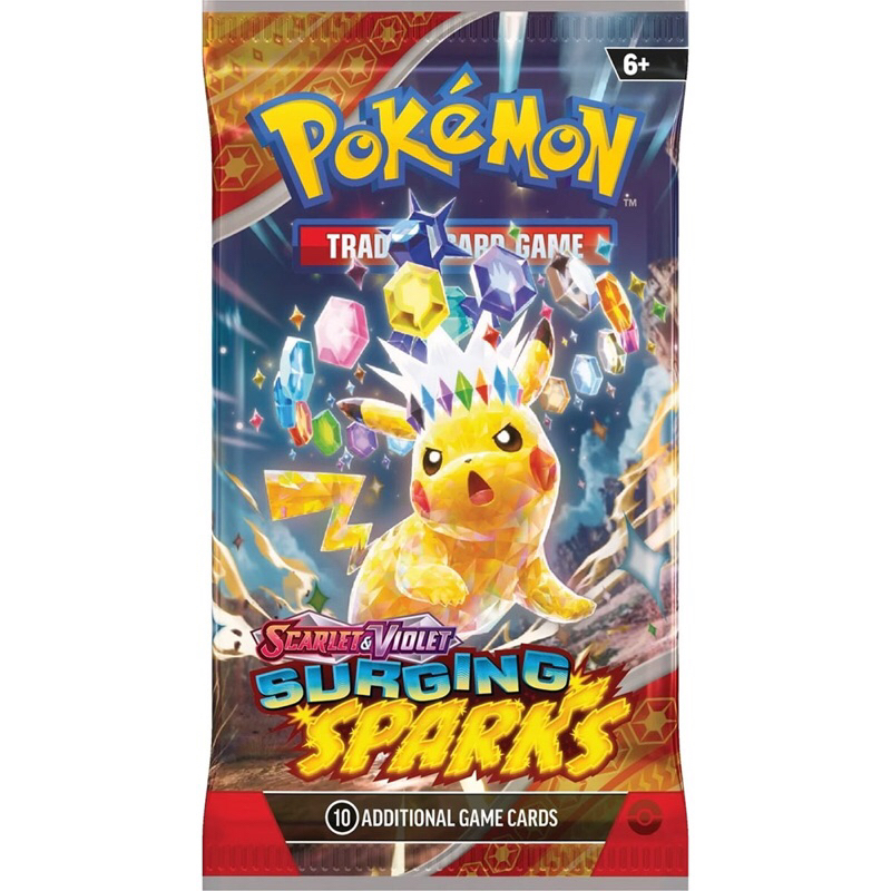 [แยกใบ] Surging Sparks SSP EN 003-189/191 การ์ดโปเกมอนภาษาอังกฤษ Pokemon Card Game
