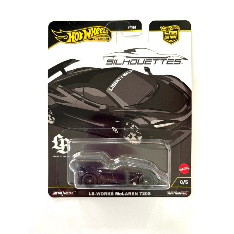 Hot Wheels | LB-WORKS McLaren 720S ~ SILHOUETTES | 🛞ล้อยาง เป็นแพคพรีเมี่ยม | 💥สีดำเป็นตัว chase 0/5