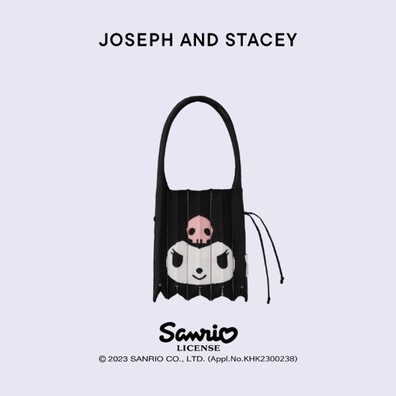 [Joseph & Stacey] Lucky Pleats Small Kuromi Black